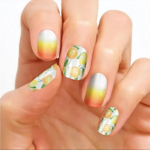 *Retired* Color Street: Squeeze the Day | Summer Fruit Citrus Orange White - Picture 5 of 7